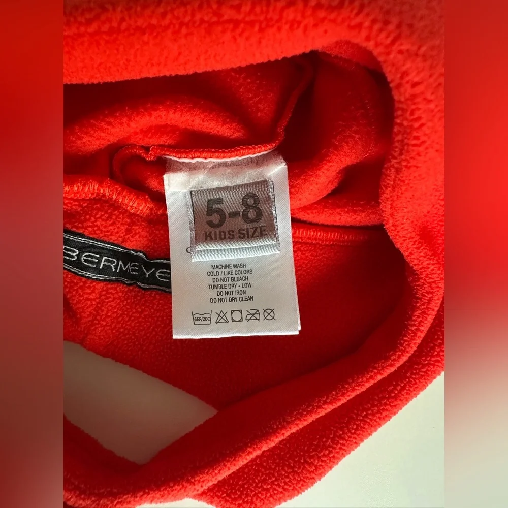 Kids Red Fleece Hat